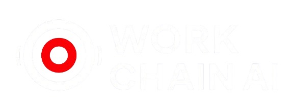 Work Chain Ai Logo White